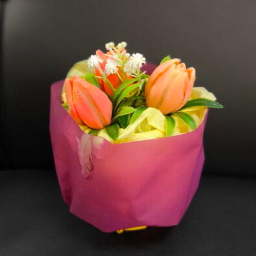 Тюльпаны из мыла в упаковке 🌷