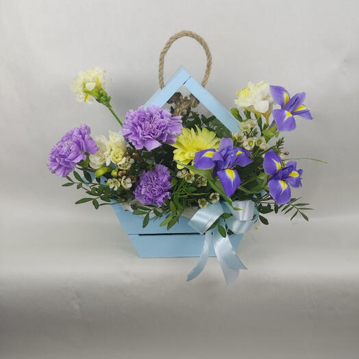 Цветы в ящике " Весеннее утро"