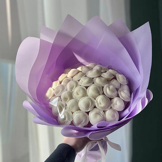Букет из 37 шоколадных пельменей 💜