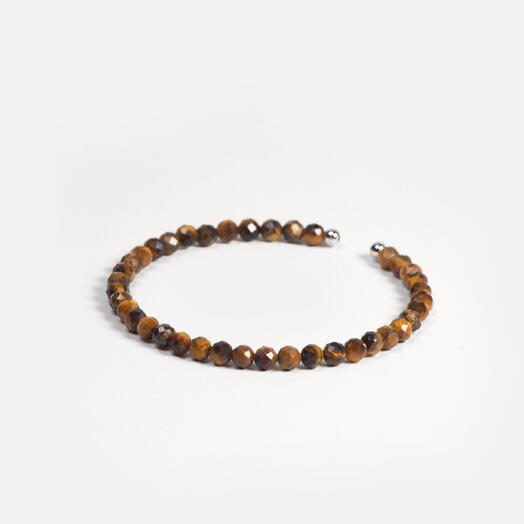 Браслет Ирис Тигровый глаз 14K 17 см (BRA1168)