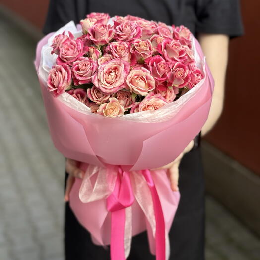 Монобукет из яркой кустовой розы Флиндерс лайн 🌺