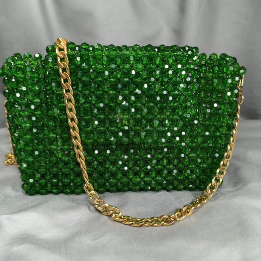 Green Сумка из бусин