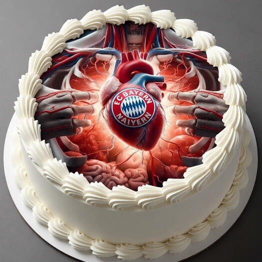 «Футбольный торт с игроками Bayern Munich — порадуйте болельщика»;