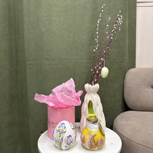 Луковица Амариллисов Пасхальная / шкатулка / верба