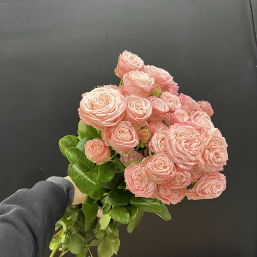 Пачка кустовая роза (10 шт) высота 50 см