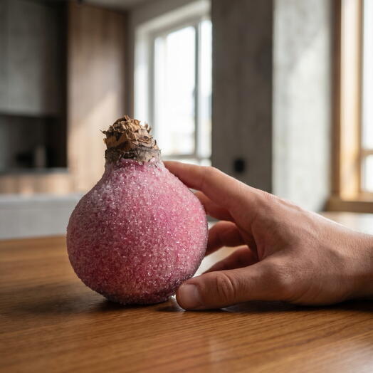 Луковица Амариллиса в воске «Сахарная вата»