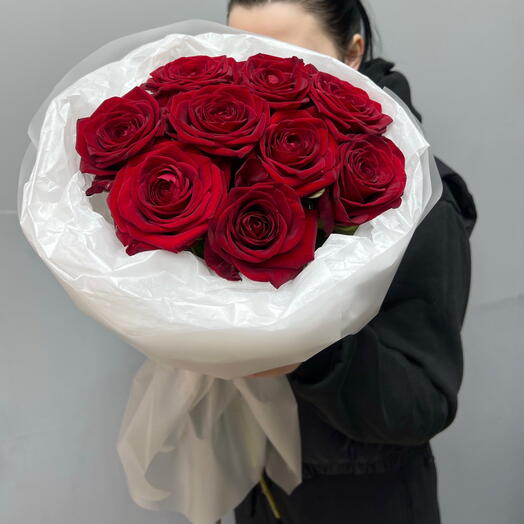 Букет из 9 premium роз 🌹