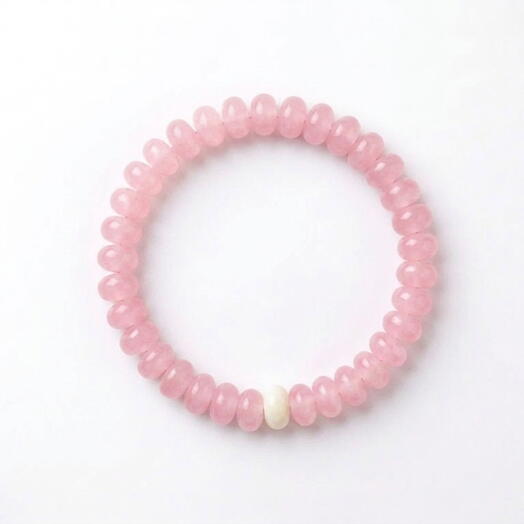 СЕГОДНЯ ВЫХОДНОЙ, Браслет из кварца CANDY розовый