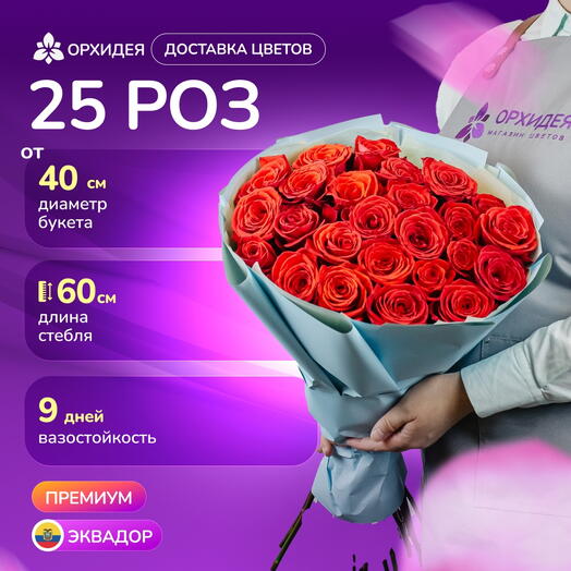 25 роз "Нина"