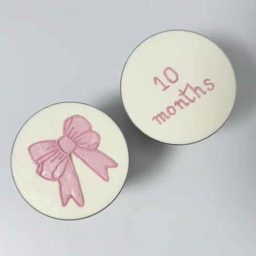 Трайфлы 2шт на 10 месяцев с бантиком для малышки, дочки