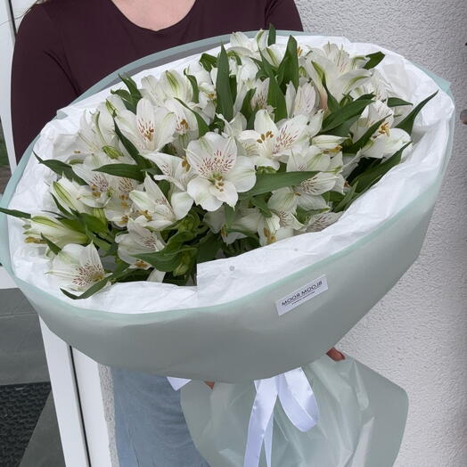 🤍Стойкий букет Альстромерия Bloom Room