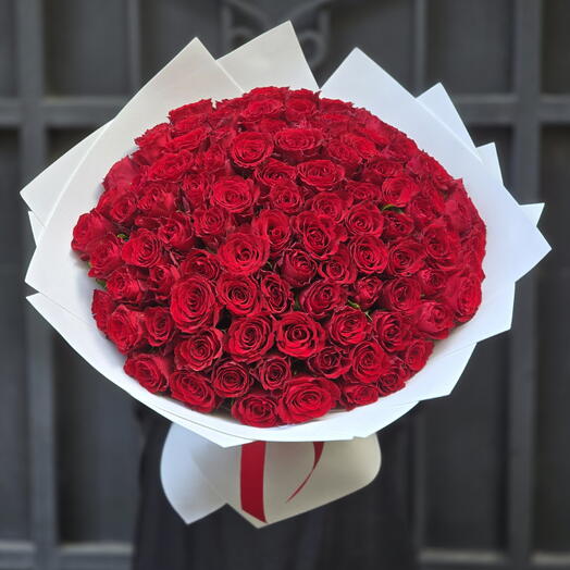 Букет из 101 розы 🌹🌹