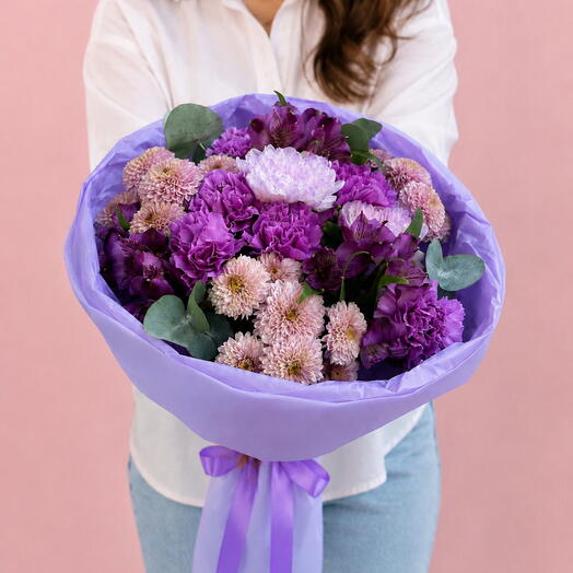 Аметист💜яркий букет в фиолетовых оттенках