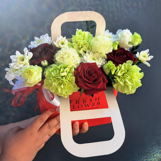 Цветы в коробке 💐💕