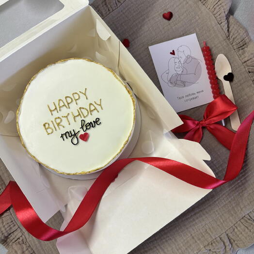 Бенто торт Happy birthday,my love