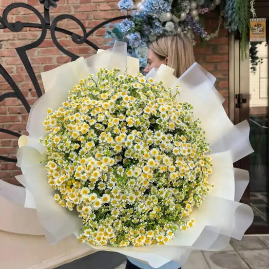 Букет из матрикарии