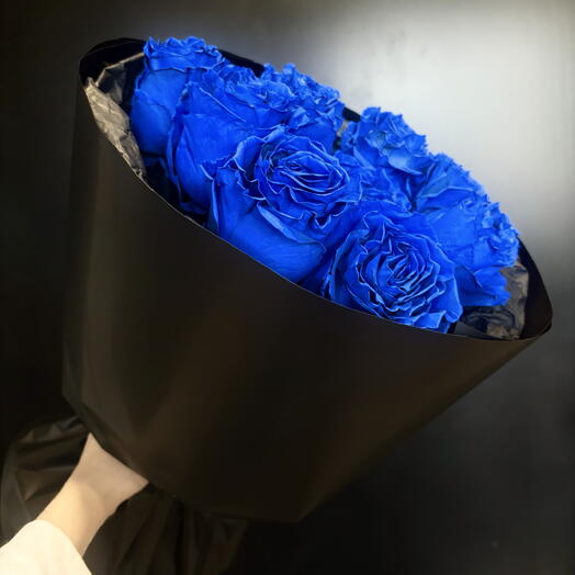 Букет из синих роз💙