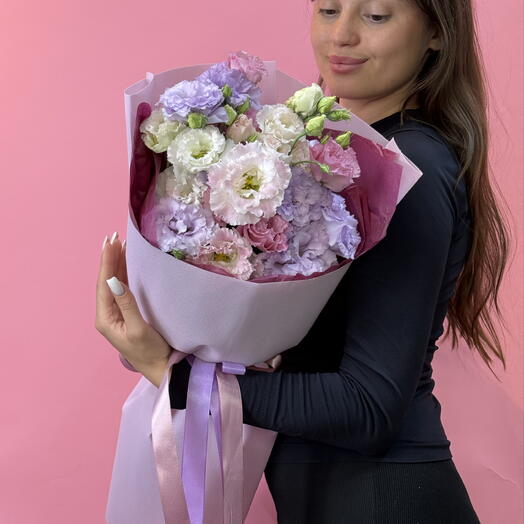 Хит 🔥букет из сезонных эустом Микс 🌸💕