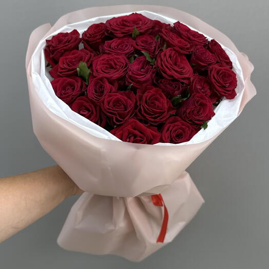 25 бордовых роз престиж ♥️