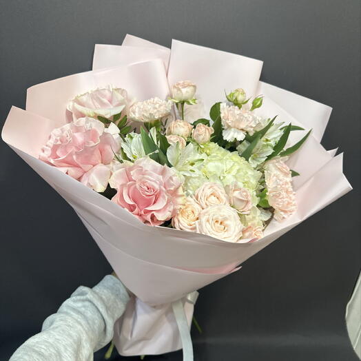 Букет 💐 Розовый пломбир 1