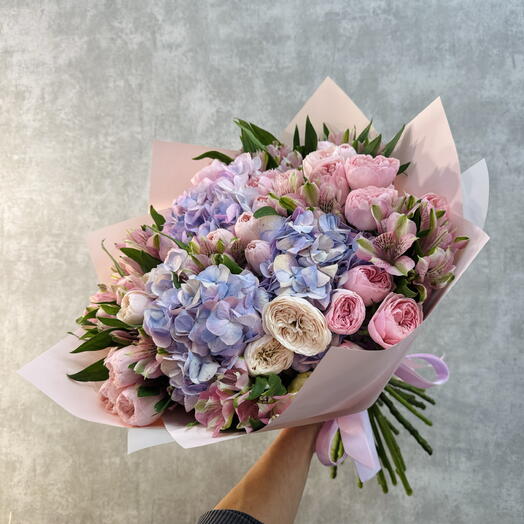 Нежно розовый букет для любимой/мамы 🩷🤩💕/25 цветов на День рождения ♥️♥️♥️