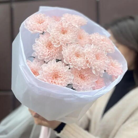 Милый подарок на любой повод 💗 нежная розовая хризантема для неё 🌸