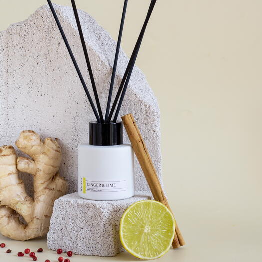 Ароматический диффузор с палочками "Имбирь и лайм" Ginger   Lime 50 мл