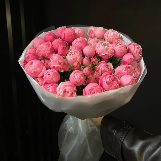Букет из кустовых роз💕🌸