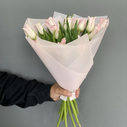 АКЦИЯ!!! 15 нежно-розовых тюльпанов 🌸