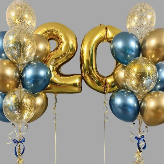 Набор шаров на 20 лет