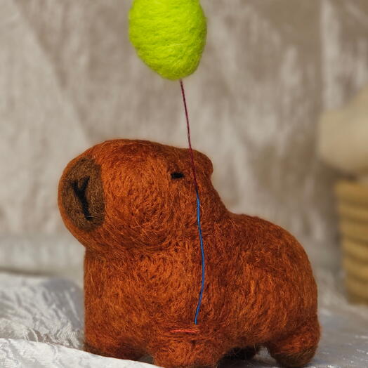 Сваляная игрушка  Капибара