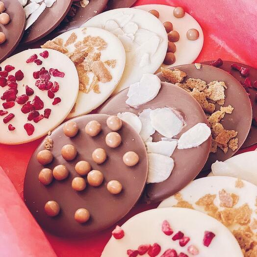 Medianas de chocolate belga surtido de 8 piezas