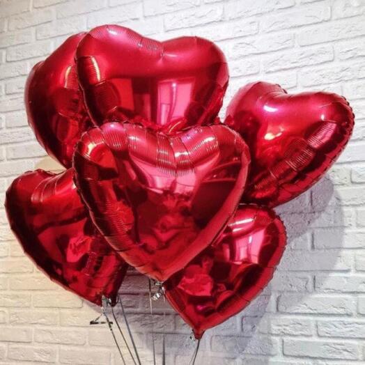 7 balls-hearts
