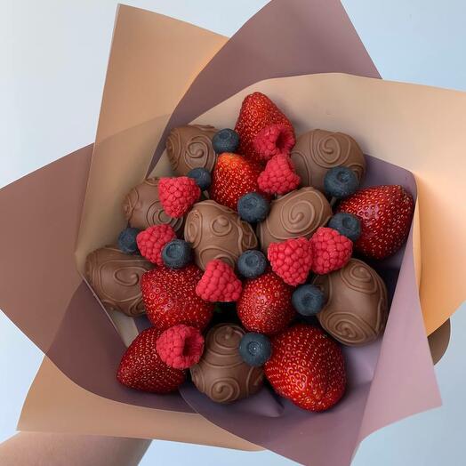Fresa en chocolate Bouquet "dulce baya"