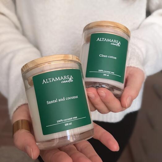 Scented candle "Pure cotton"