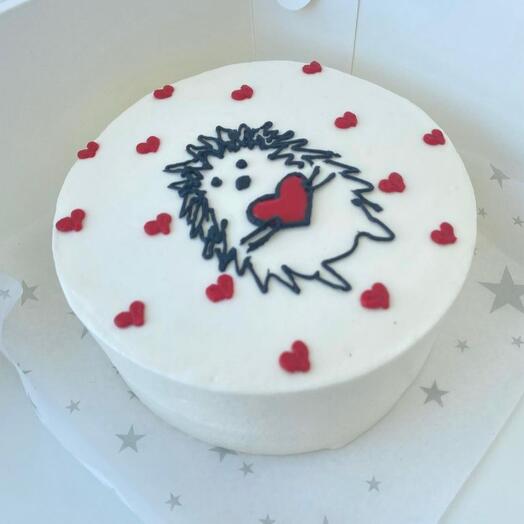 Bento cake with a simple pattern
