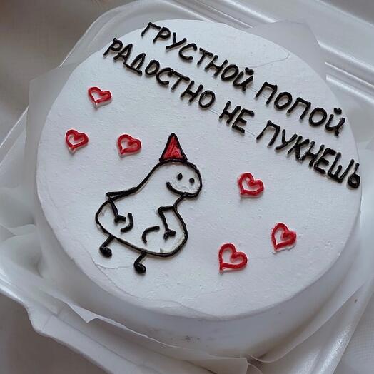 Бенто торт ваниль ягоды