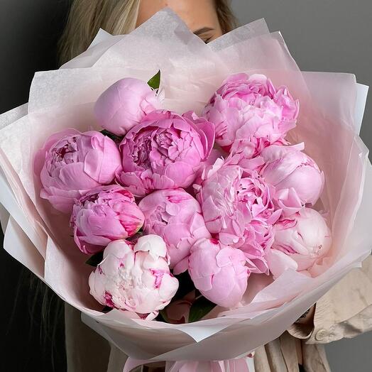 Нежный букет из пионов 11💗