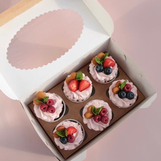 Капкейки шоколадные 6 шт