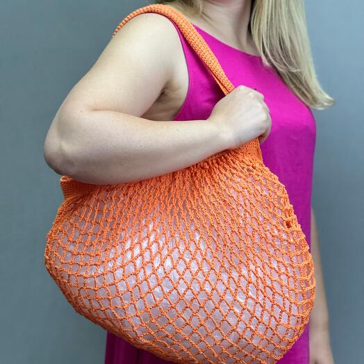 Large Handmade Mesh bag