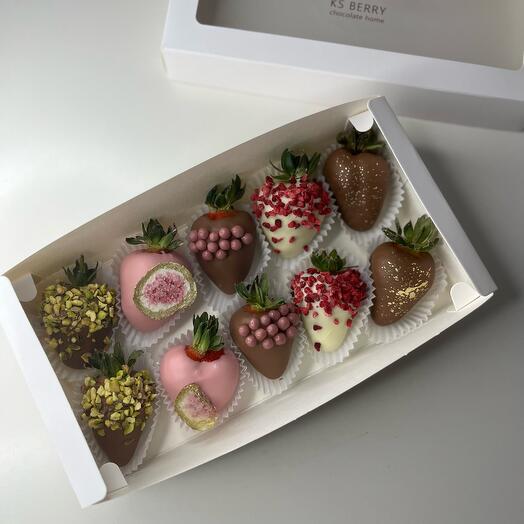 Клубника в шоколаде Callebaut 10 штук