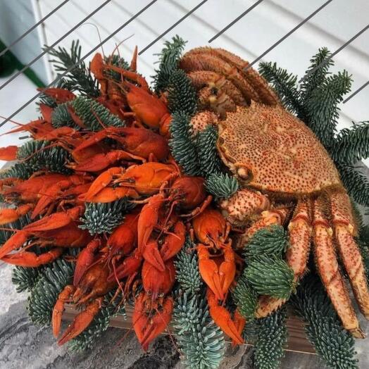 Краб новогодний