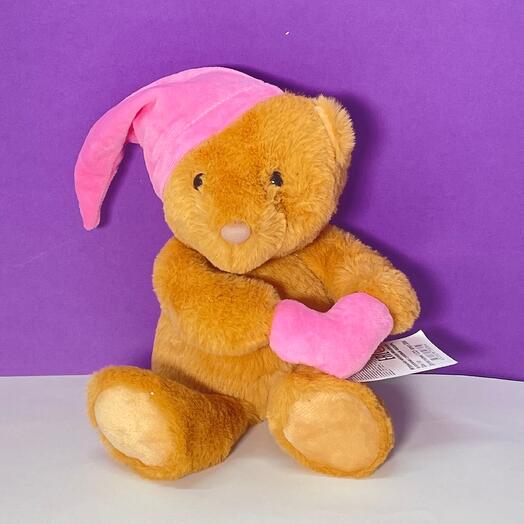 Сладких снов. Мягкая игрушка медвежонок с сердечком