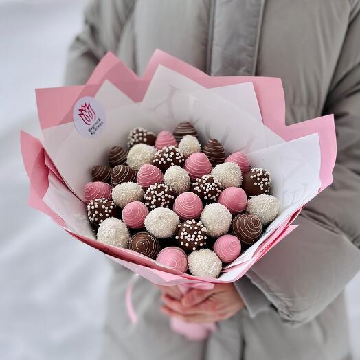 Fresa en chocolate "Pink"