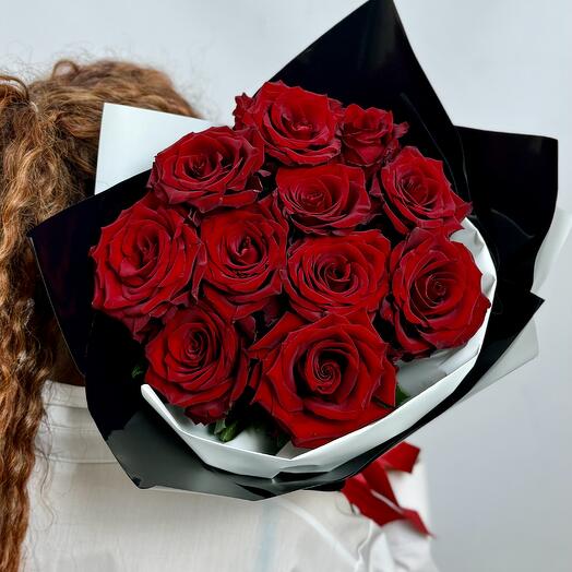 Ramo de 11 rosas rojas Premium