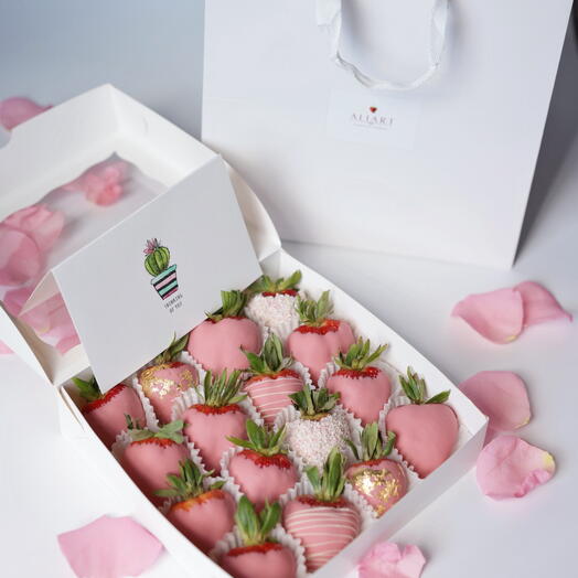 Box of Strawberries covered with Belgian Chocolate