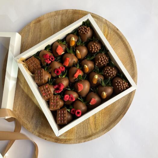 Fresa en chocolate, conjunto "Praga" L