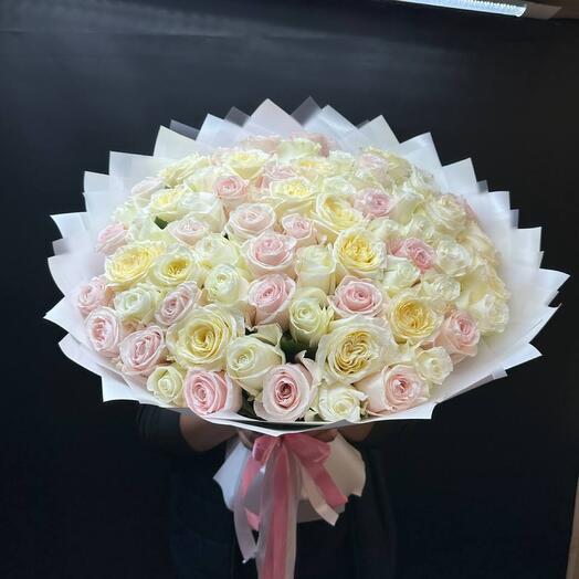 51 rosa roja en Caja blanca