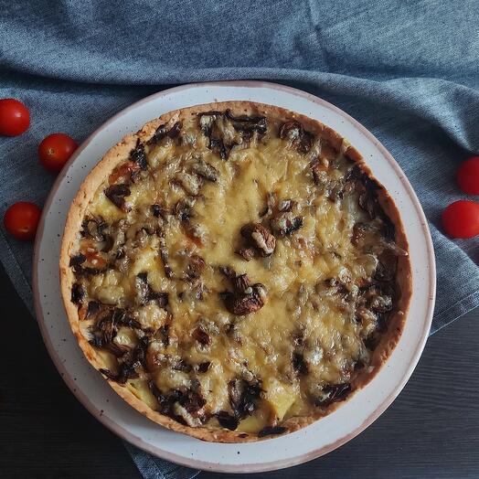 Пирог с картофелем и грибами