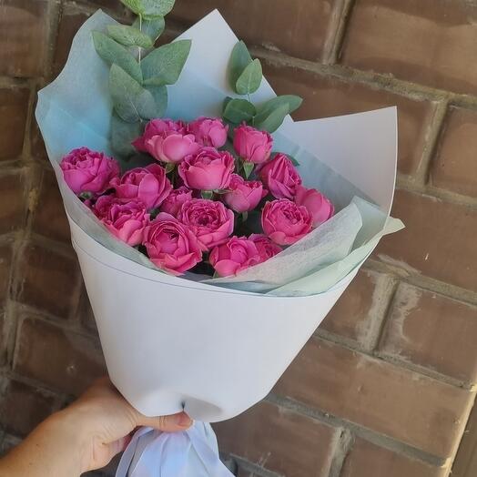 Misty peonía rosa arbusto, 5 ramas